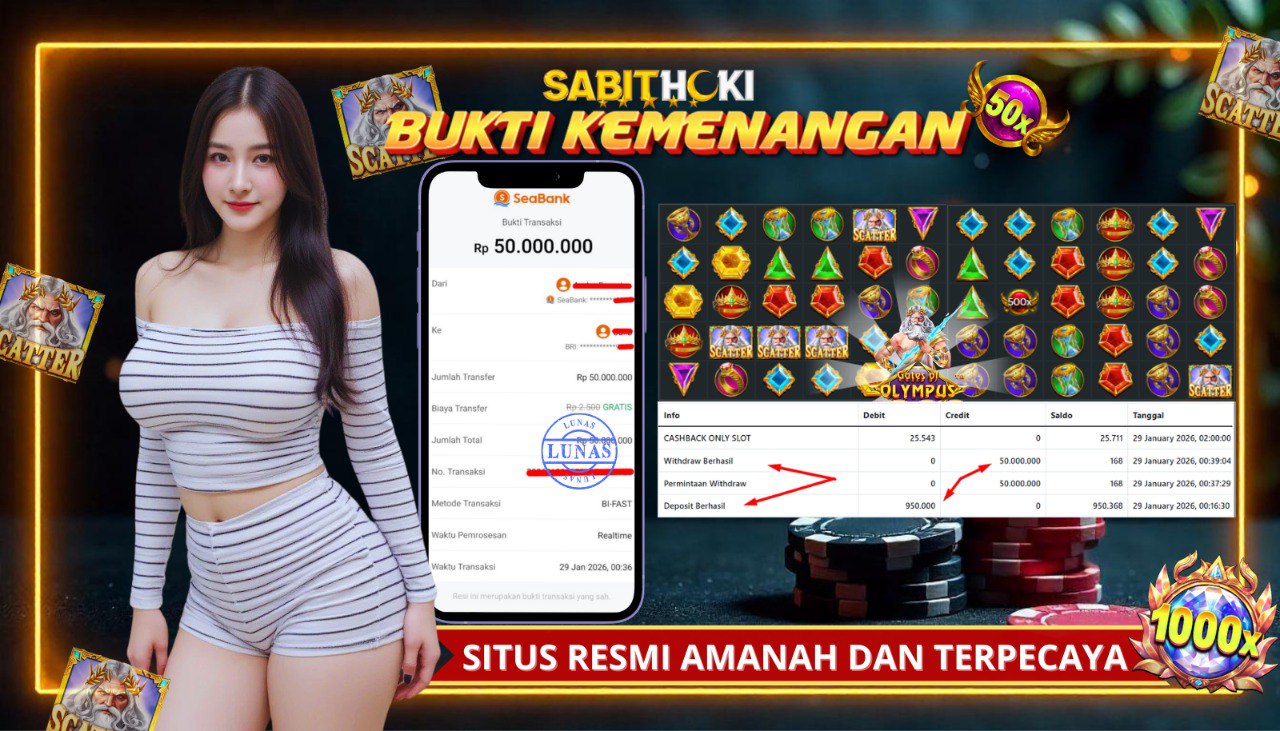 SELAMAT KEPADA MEMBER SETIA SABITHOKI BERHASIL JACKPOT DI PERMAINAN SLOT GATES OF OLYMPUS 1000